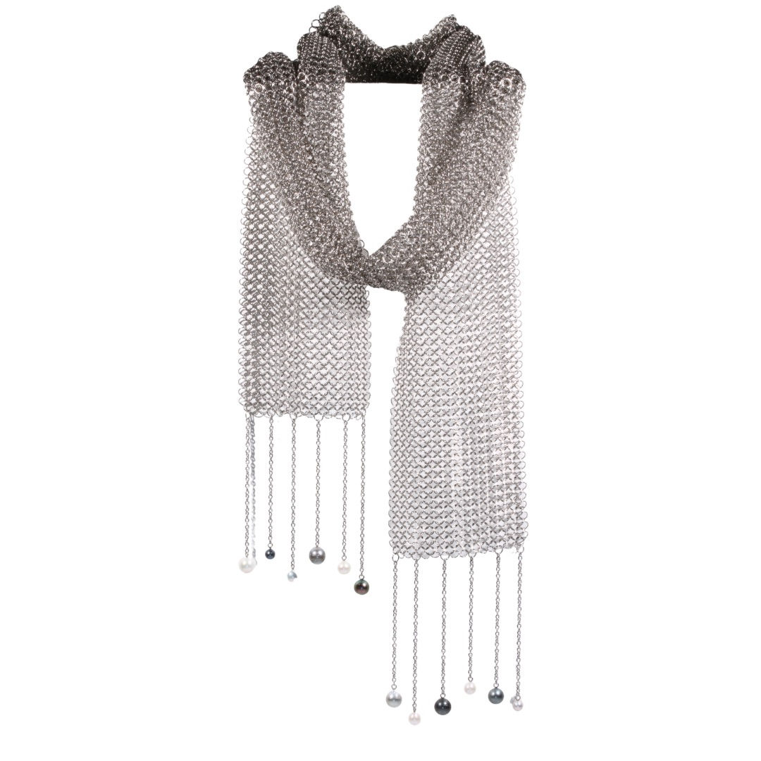 Meshed up shawl L