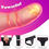Thumbnail: Harness Strap-On Vibration Realistic Dildos with 10 Strong Modes 2 Dildos Silico
