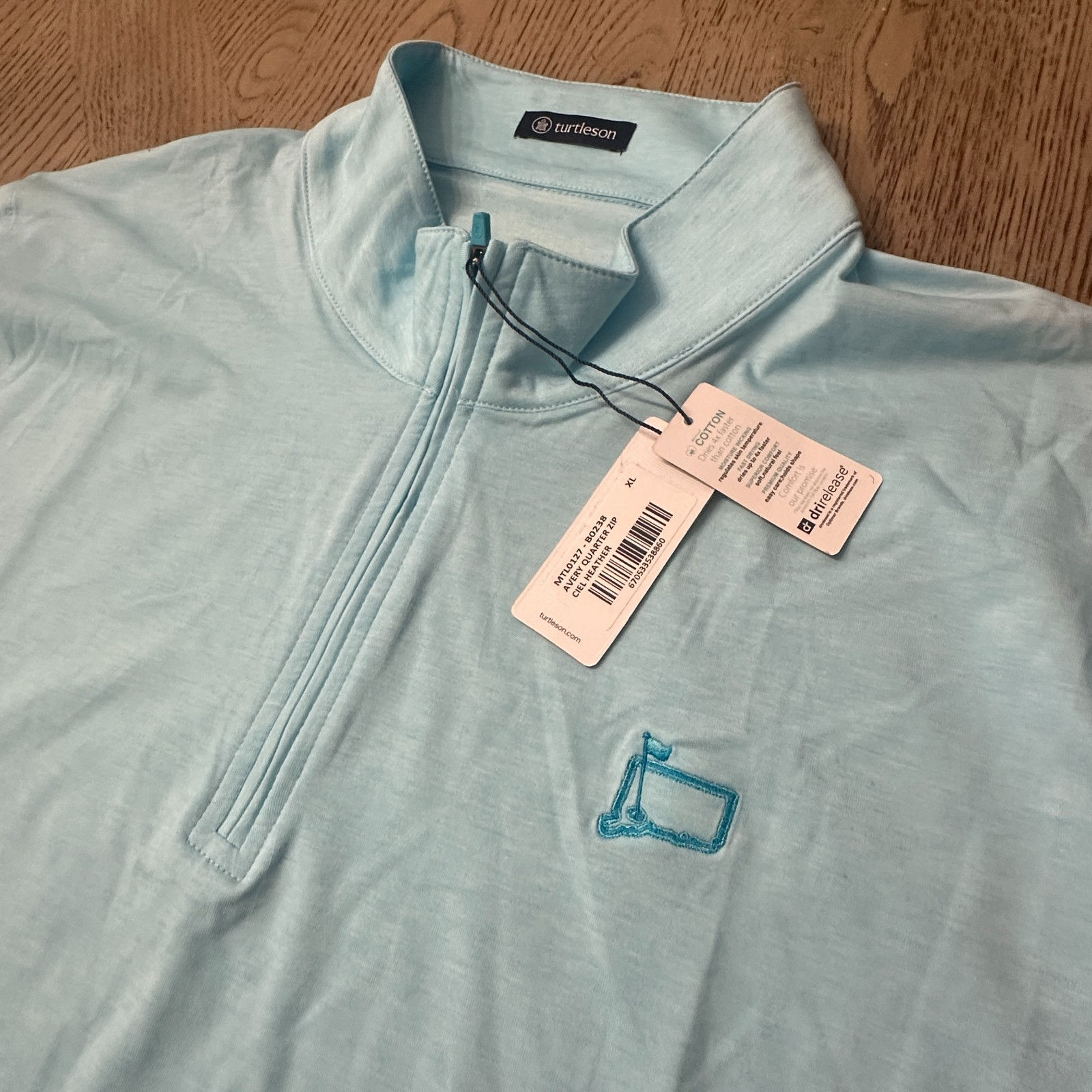 Turtleson Avery Quarter Zip Pullover Blue SIZE XL 377-G