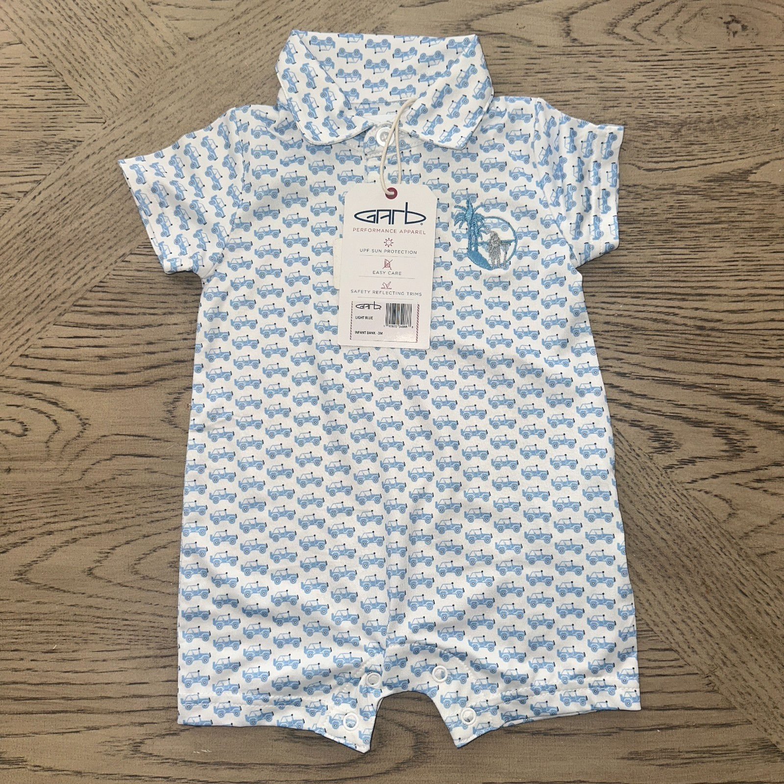 Garb Boys Infant One Piece (0-3M) White SIZE 3M 1254-Newborn
