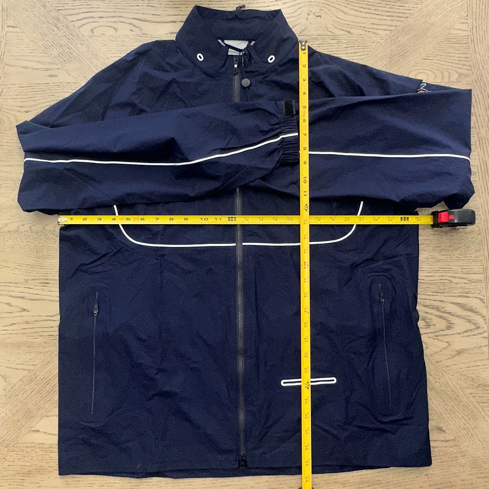 Thumbnail: Footjoy DryJoys Select Limited Full Zip Rain Jacket Navy SIZE XL 1138-Z