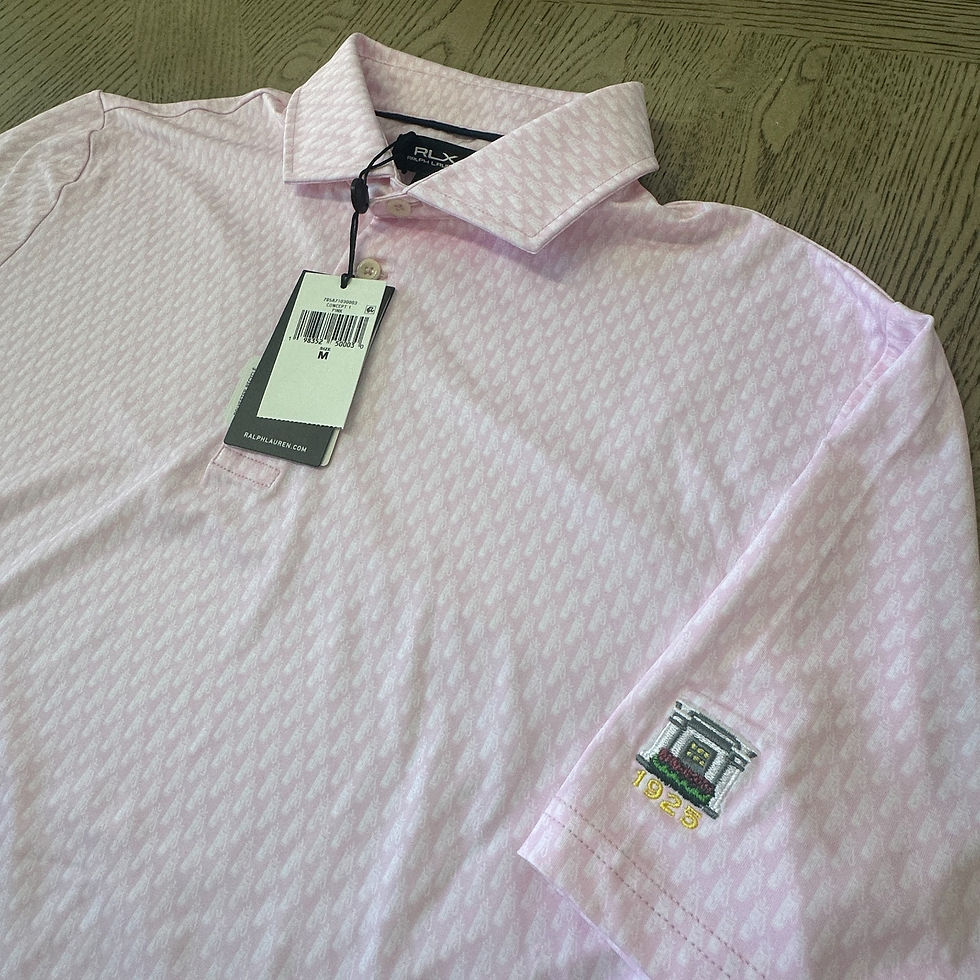 Thumbnail: RLX Airflow Print Polo Size M Pink 10169-MB5