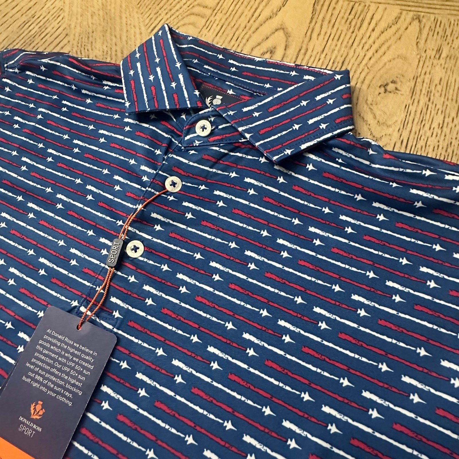 Donald Ross Sport Maverick Men's Polo Blue Size S MSP-00015-MP2