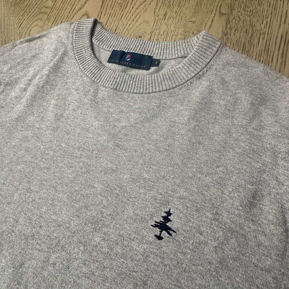 Thumbnail: Extracurricular Wilcox Crew Neck Sweater Gray SIZE S 00533-MB4