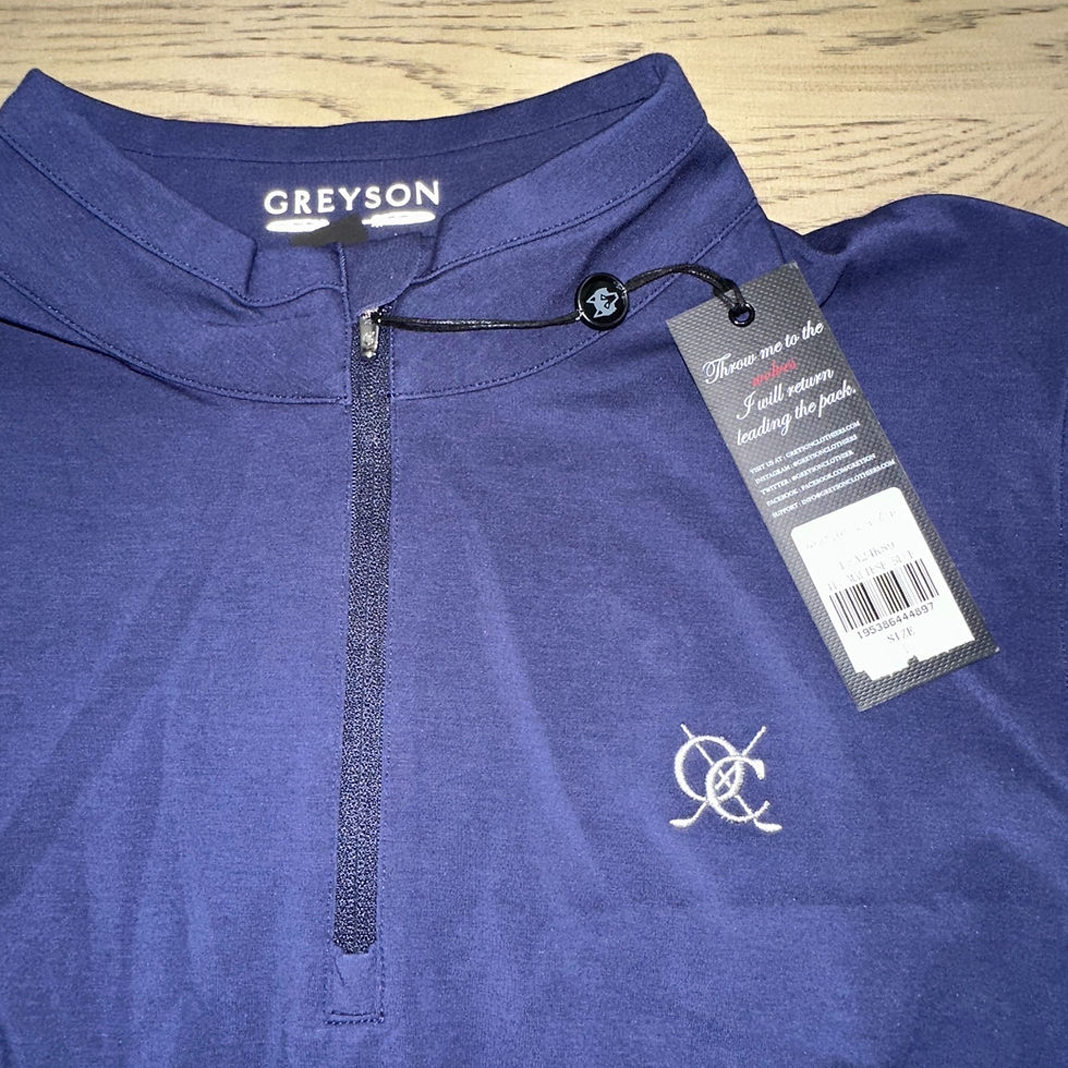 Thumbnail: Greyson Gratiot Quarter Zip Maltese Blue Navy SIZE L 1057-X
