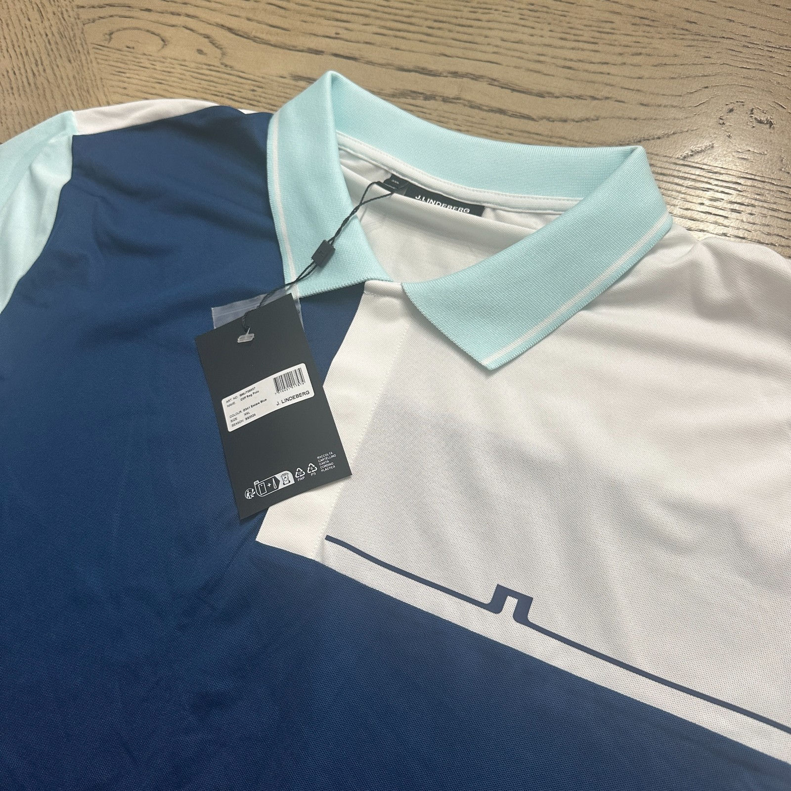 J Lindeberg Cliff Regular Polo SIZE XXL Navy 548-MP-OW-F2
