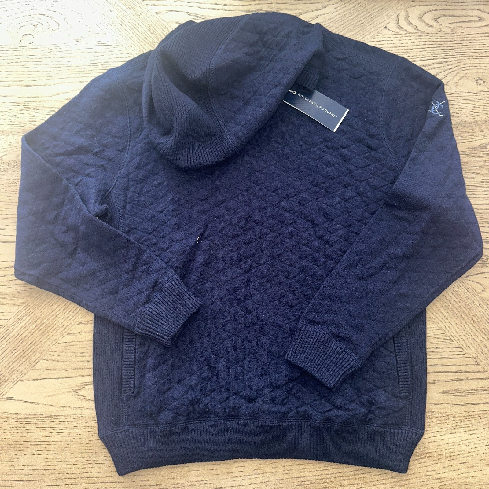 Holderness & Bourne Boys Wallace Hoodie (14-16) Blue SIZE L 1317-Boys