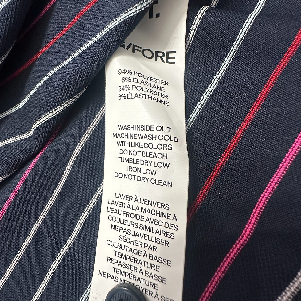 Thumbnail: G/Fore Multi Stripe Tech Pique Polo SIZE L Navy Multi 00103-MP-PO-A2