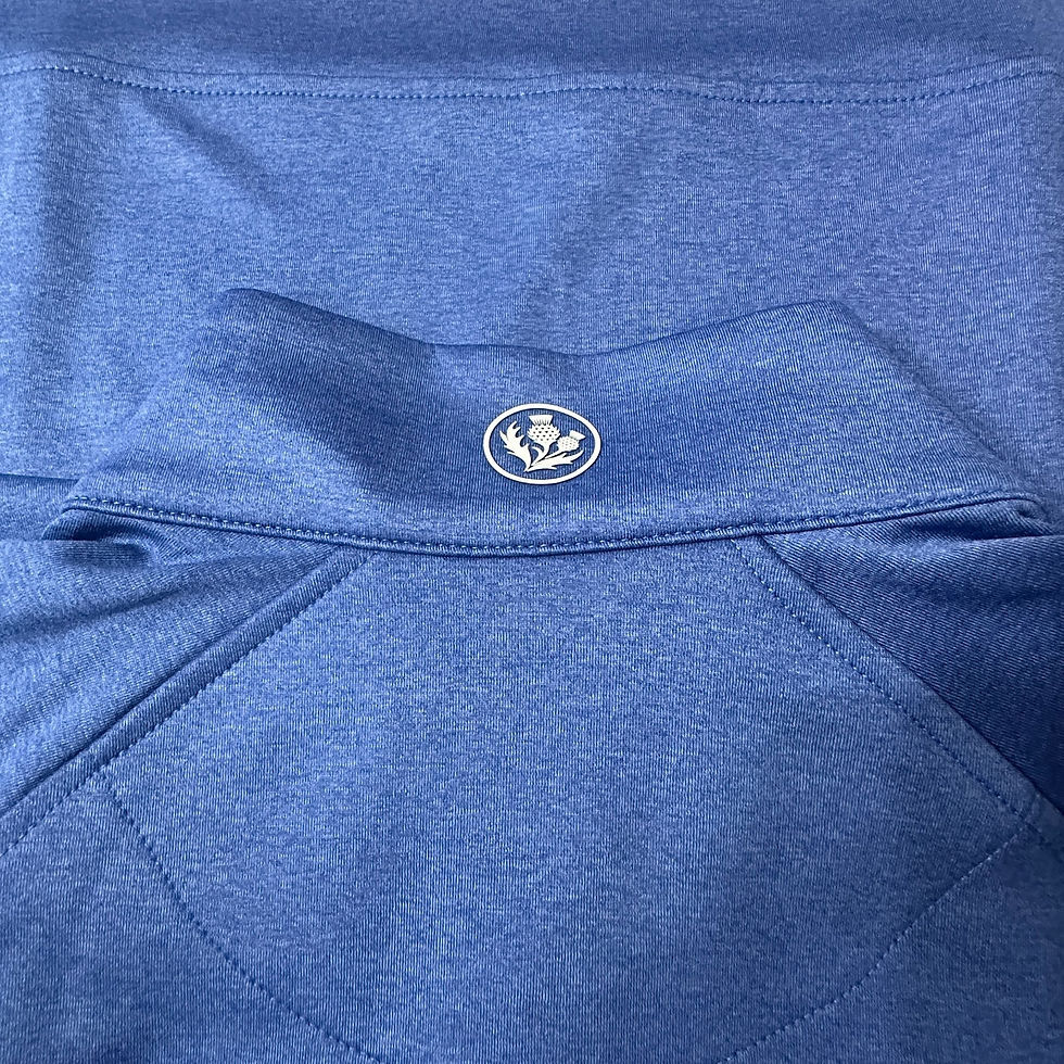 Thumbnail: Donald Ross Sport Elias Quarter Zip Pullover Blue SIZE S 341-F