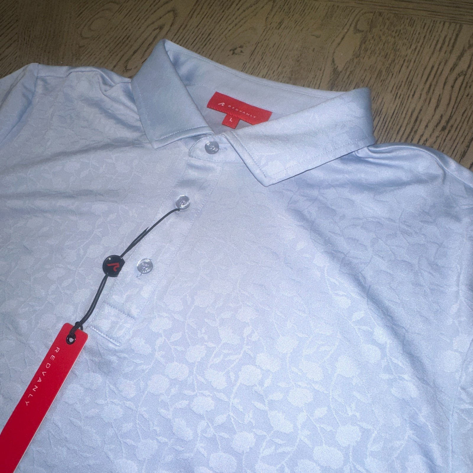 Redvanly Rodin Jacquard Polo Blue SIZE L 142-B