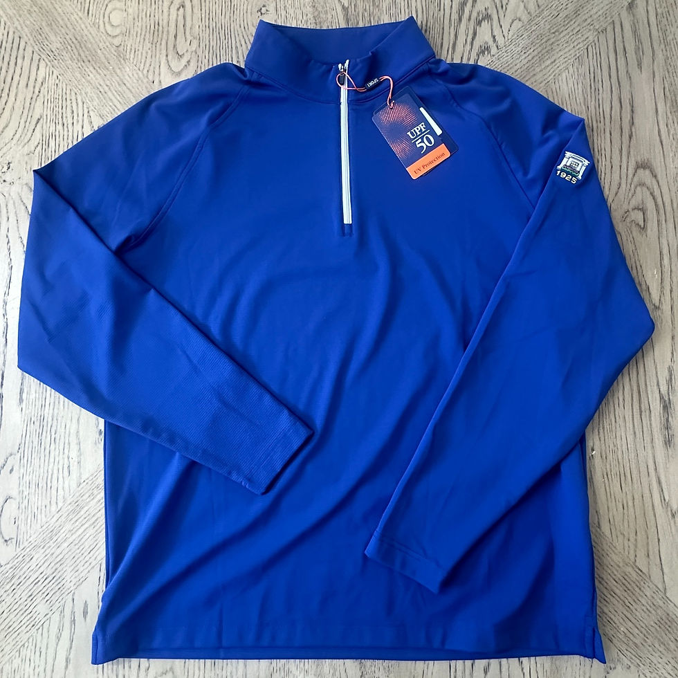 Thumbnail: Donald Ross Sport Niall Solid Quarter Zip Pullover Blue SIZE M 201-C