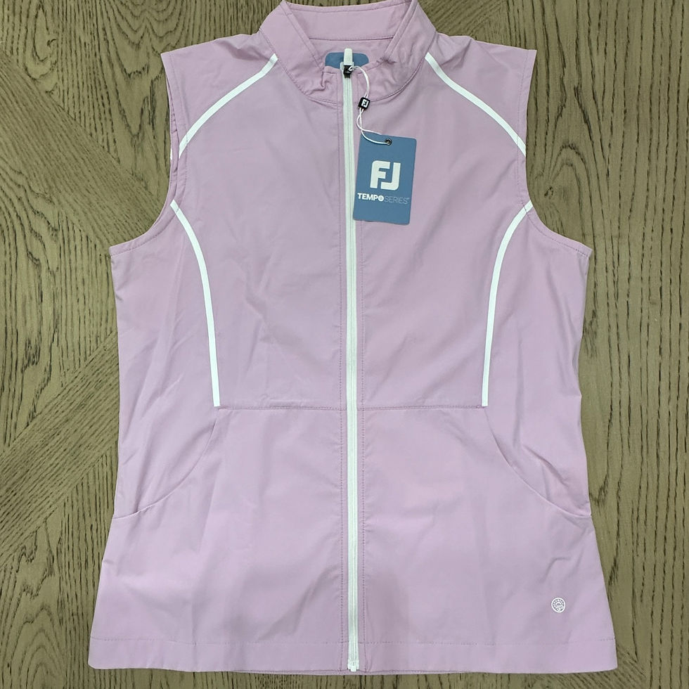 Thumbnail: Footjoy Women's Tempo Series Full Zip Vest Size S Pink 00556-L1