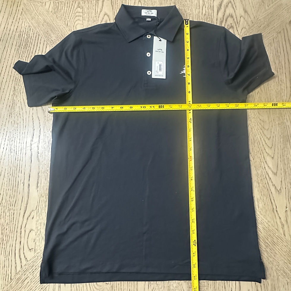Thumbnail: Sun Day Red Icon Solid Polo Black SIZE S 00519-MB4