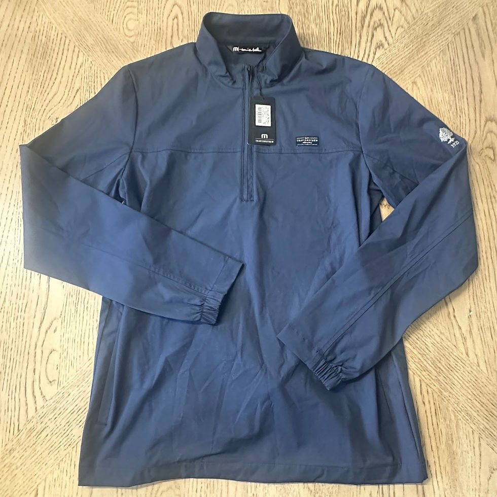 Thumbnail: Travis Mathew Wanderlust Quarter Zip Jacket Blue SIZE S 390-G