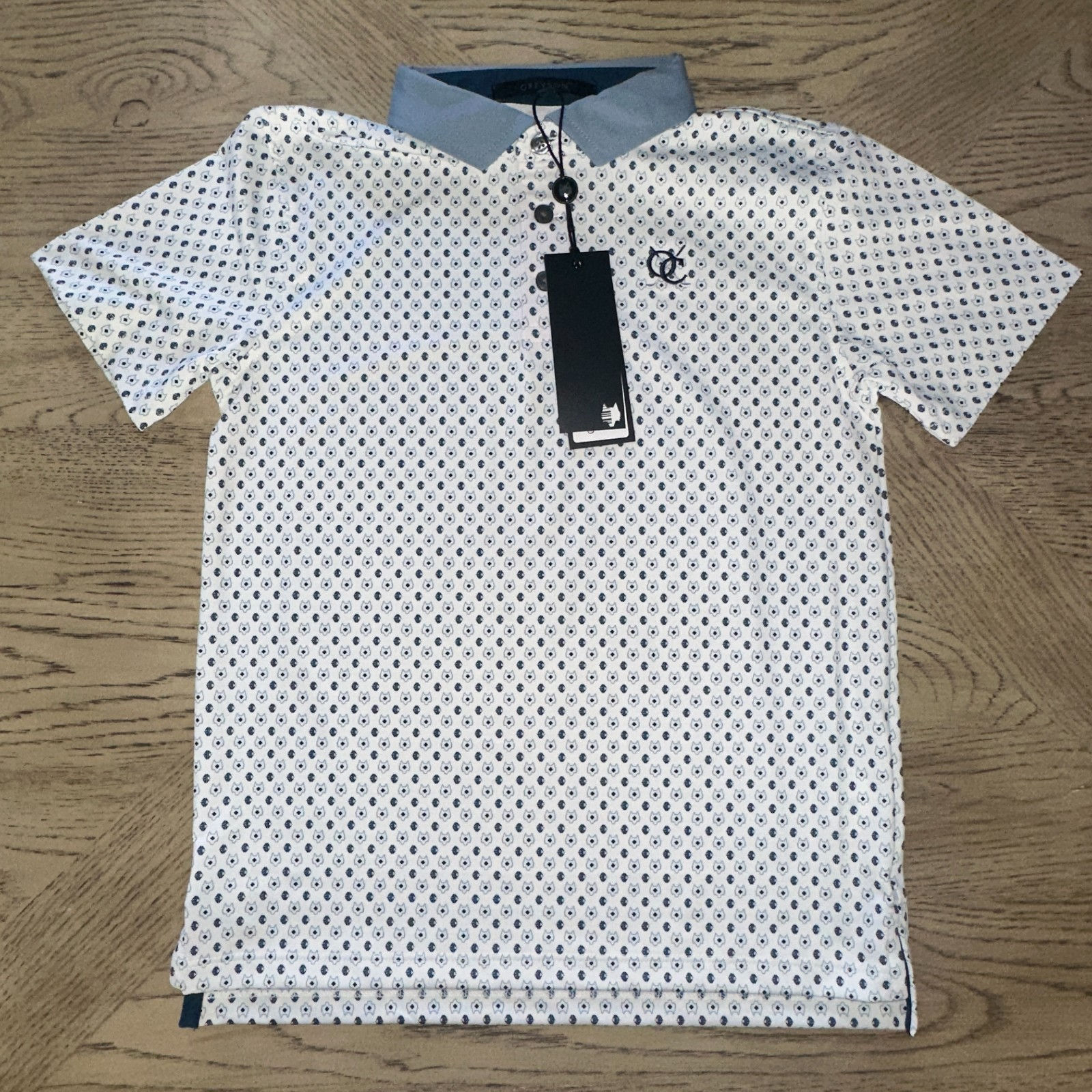 Greyson Youth Ghost Dreamer Polo (8) White M 822-Boys P