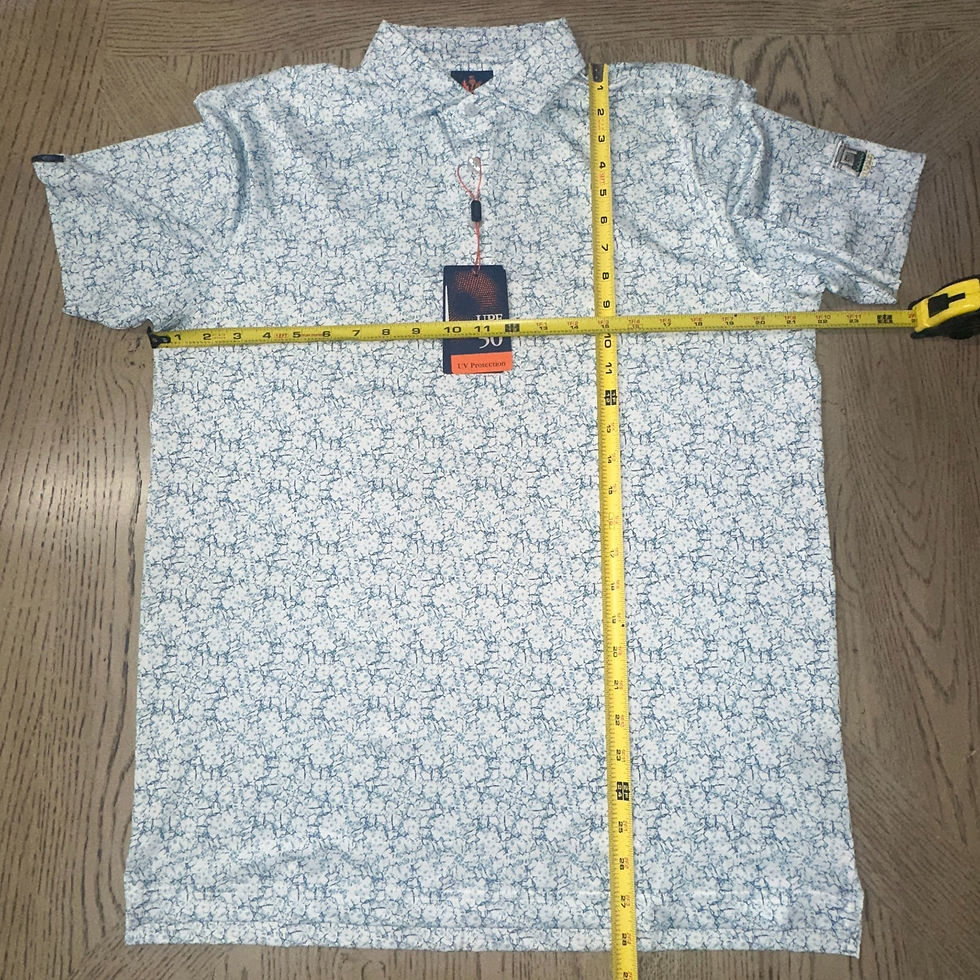 Thumbnail: Donald Ross Sport Keith Polo Size M White Print 10179-MB5