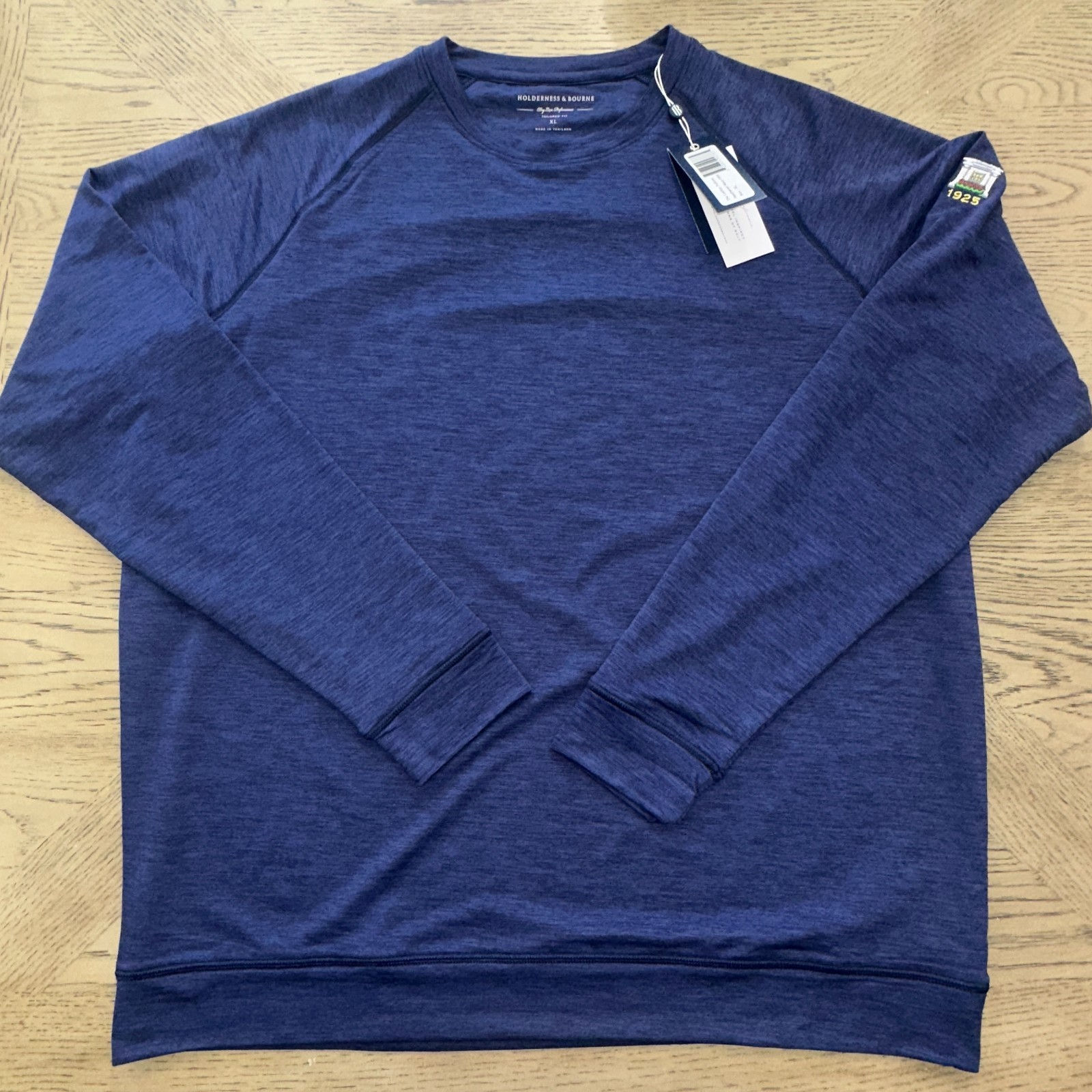Holderness & Bourne Laidlay Crewneck Pullover Sweater Blue SIZE XL 891-T