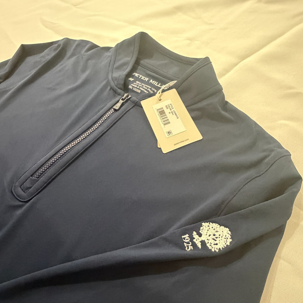 Thumbnail: Peter Millar Lightweight Quarter Zip Longsleeve Top Blue SIZE M 1126-Y