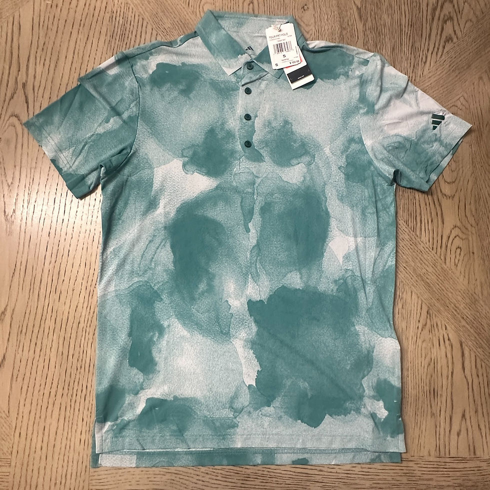 Thumbnail: Adidas Tour Print Men's Polo Green Size S MSP-00013-MP2