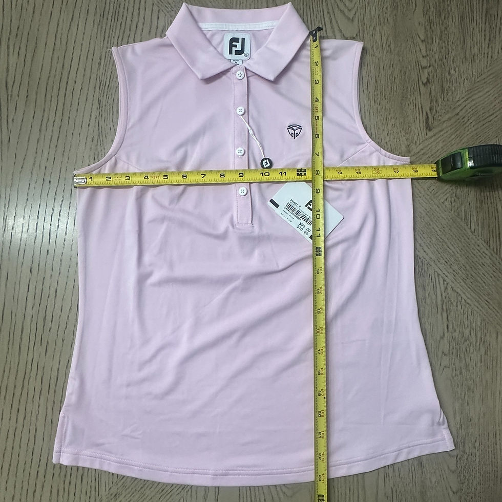Thumbnail: Footjoy Women's Solid Sleeveless Size S Pink 00612-L3