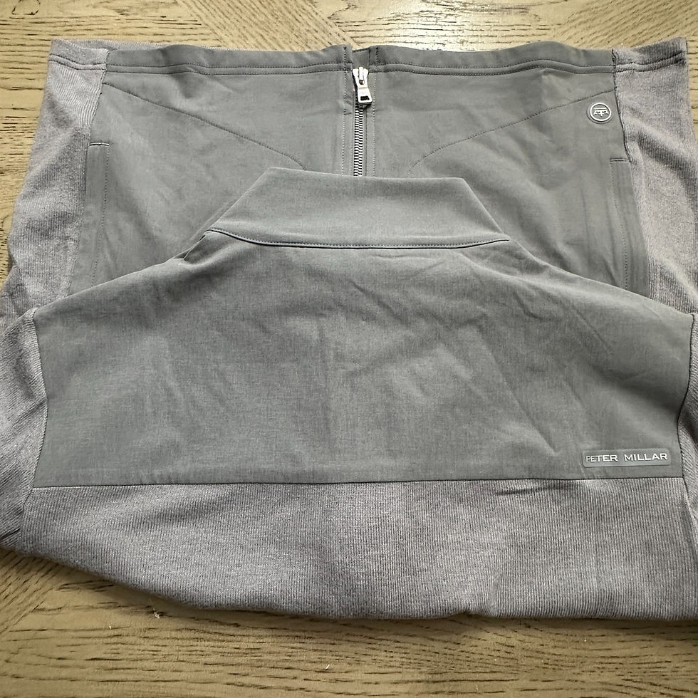 Thumbnail: Peter Millar Crown Crafted Hybrid Full Zip Cardigan SIZE M Gray 566-MP-OW-F2