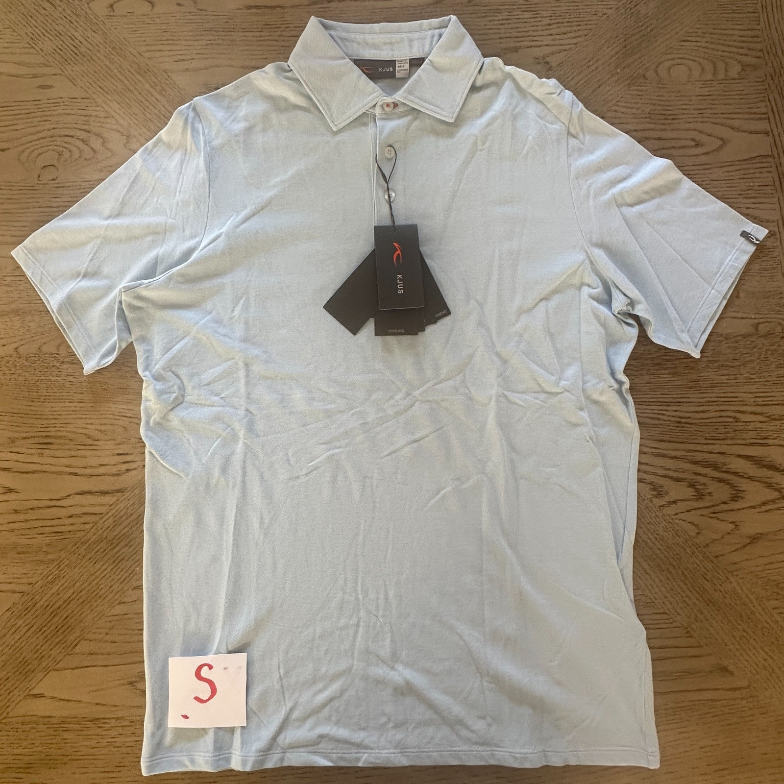 KJUS Sunder Polo Light Blue Size S 00435-MP-PO-F1