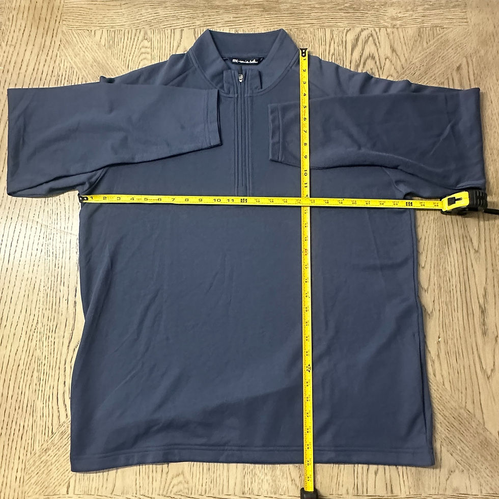 Thumbnail: Travis Mathew Cloud Quarter Zip 2.0 Blue SIZE XL 248-D