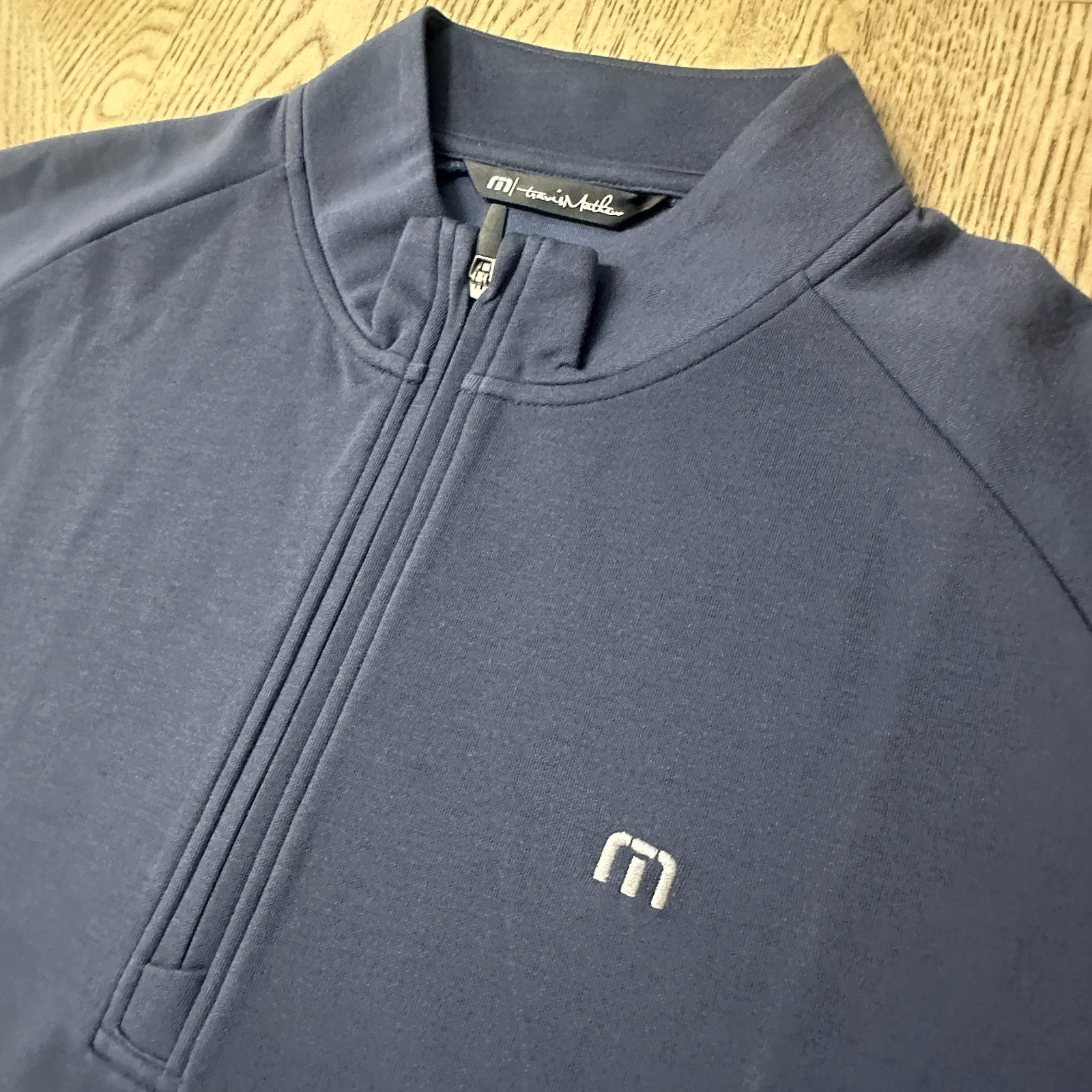 Travis Mathew Cloud Quarter Zip 2.0 Blue SIZE XL 248-D