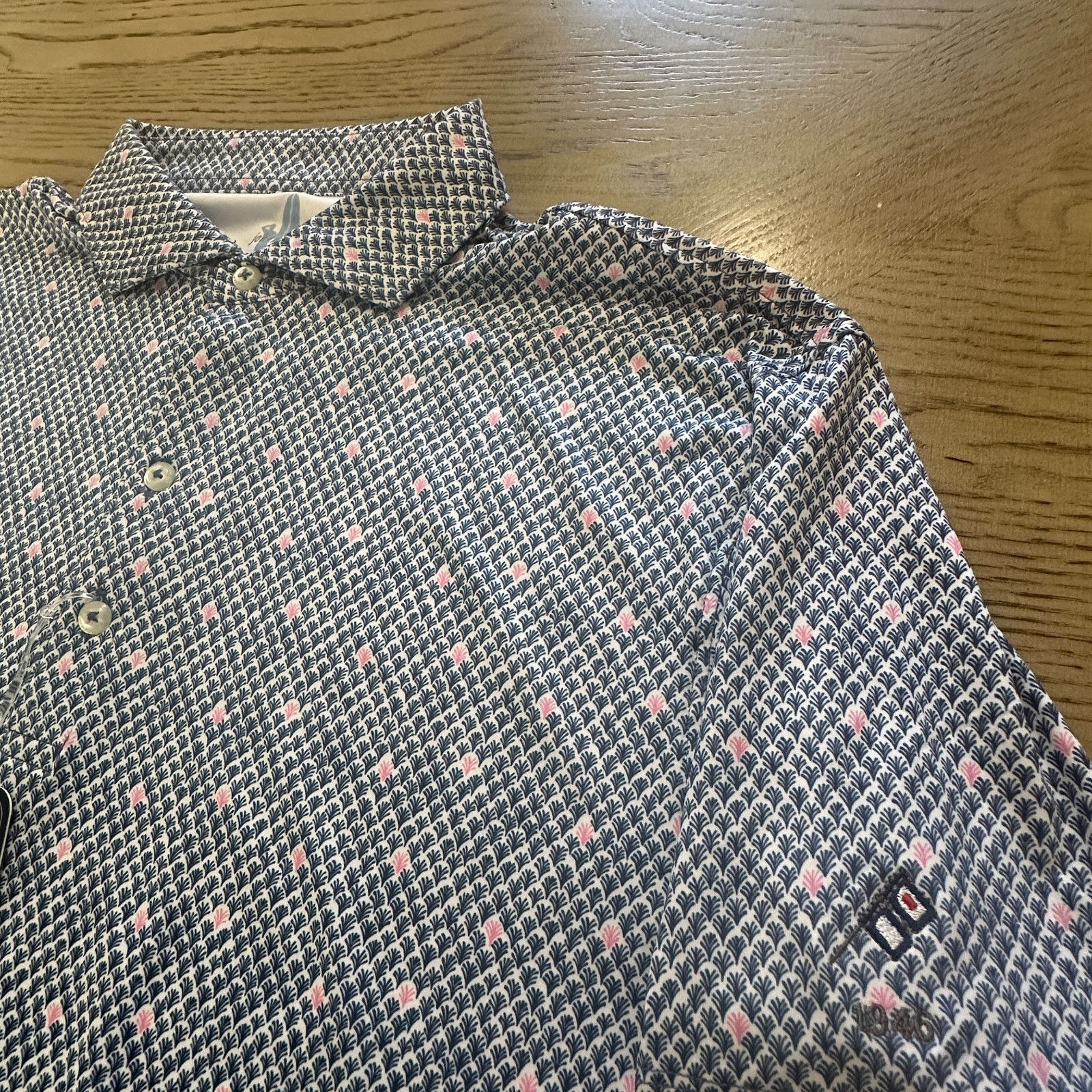 Johnnie-O Fernando Polo Navy Print Size S 00429-MP-PO-F1