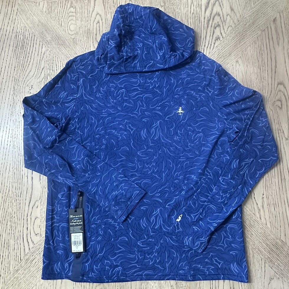 Thumbnail: Greyson Den of Thieves Cokato Hoodie Blue Print SIZE M 00497-MB3
