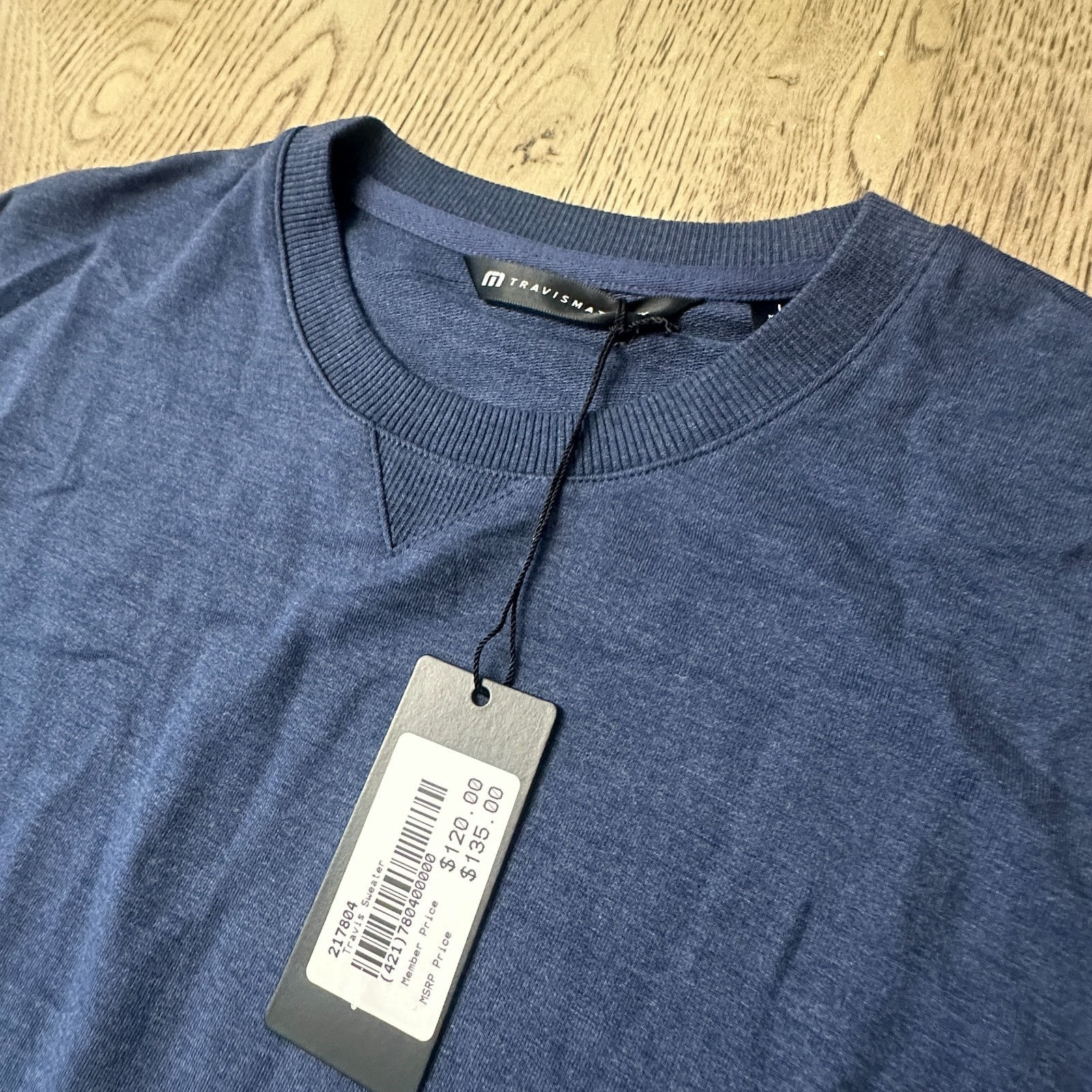 Travis Mathew Amenities Sweater Blue SIZE L 236-D