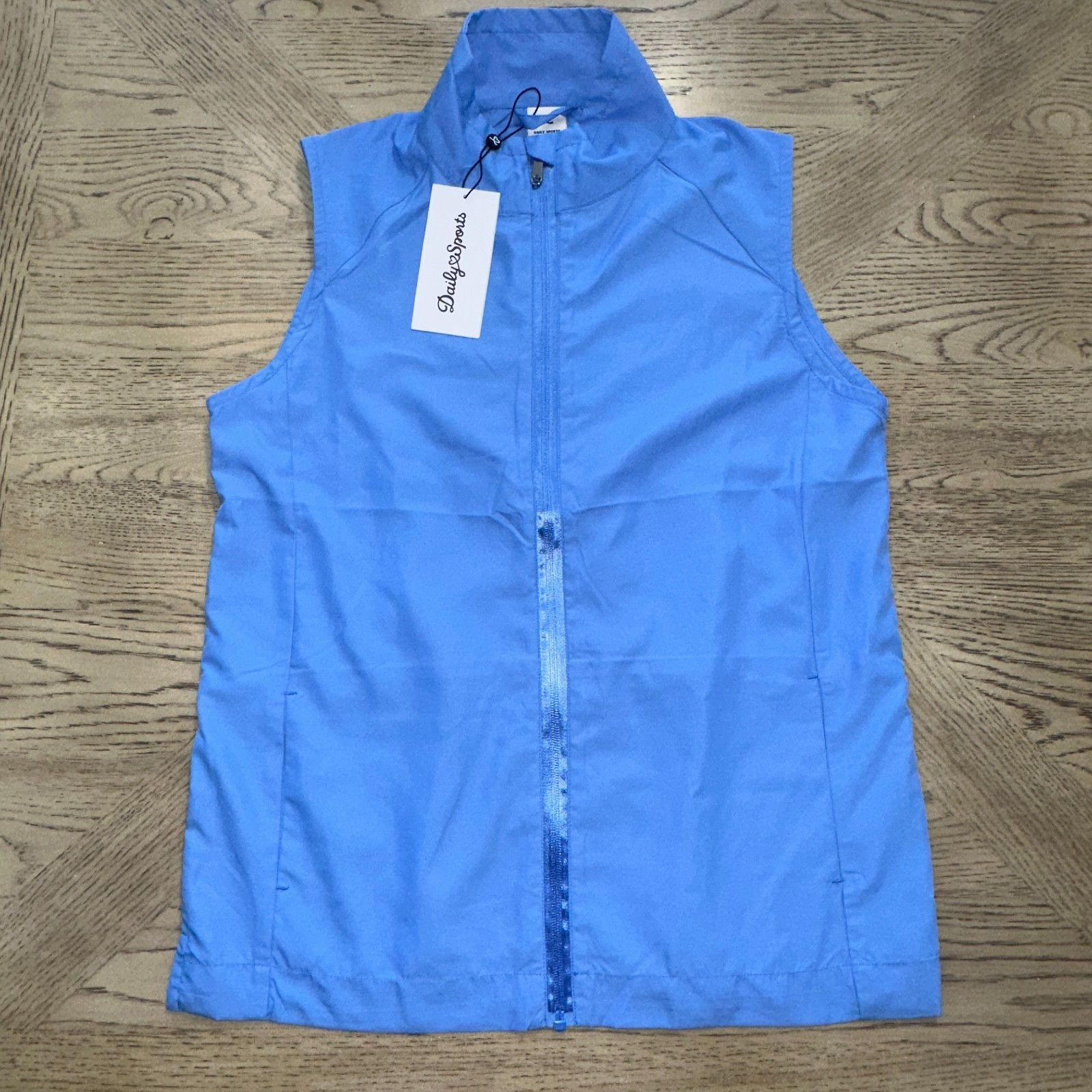 Daily Sport Angelet Windbreaker Vest Blue SIZE S 970-V