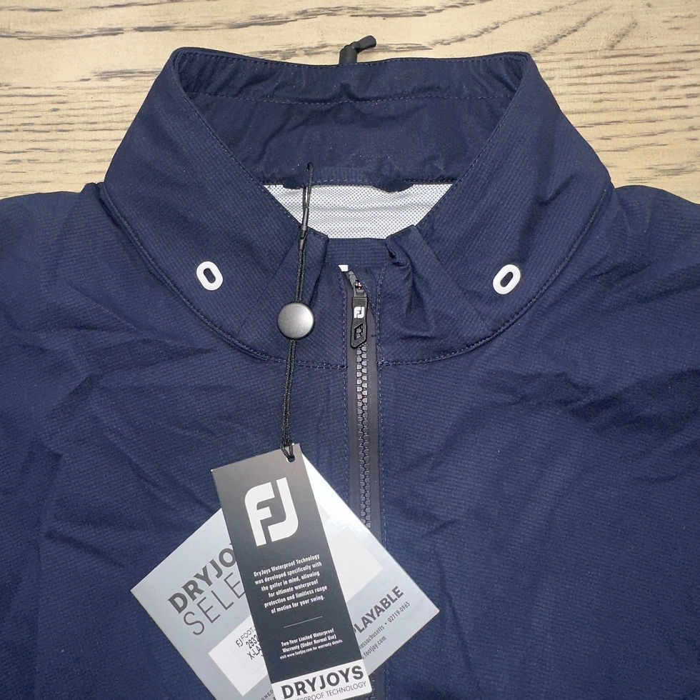 Thumbnail: Footjoy DryJoys Select Limited Full Zip Rain Jacket Navy SIZE XL 1138-Z