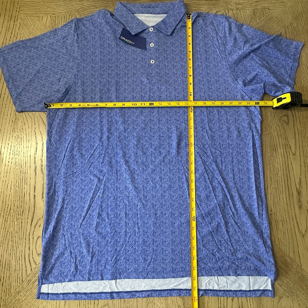 Thumbnail: B Draddy Sport Cool Glaser Polo Blue SIZE XL 217-C