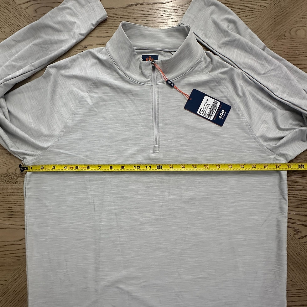 Thumbnail: Donald Ross Sport Wyatt Q Zip SIZE L Heather Grey MP-OW-C1-00269