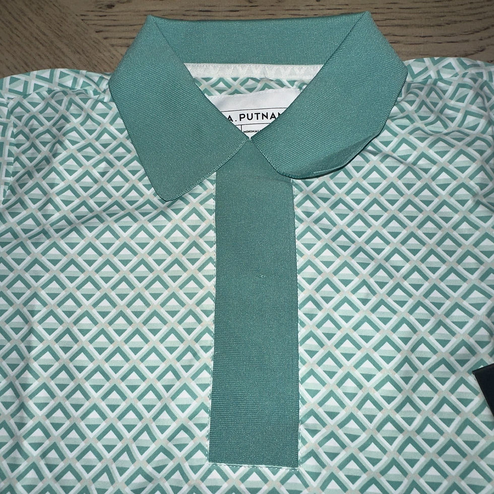 Thumbnail: A Putnam Juniper Shortsleeve Polo Green SIZE M 737-O