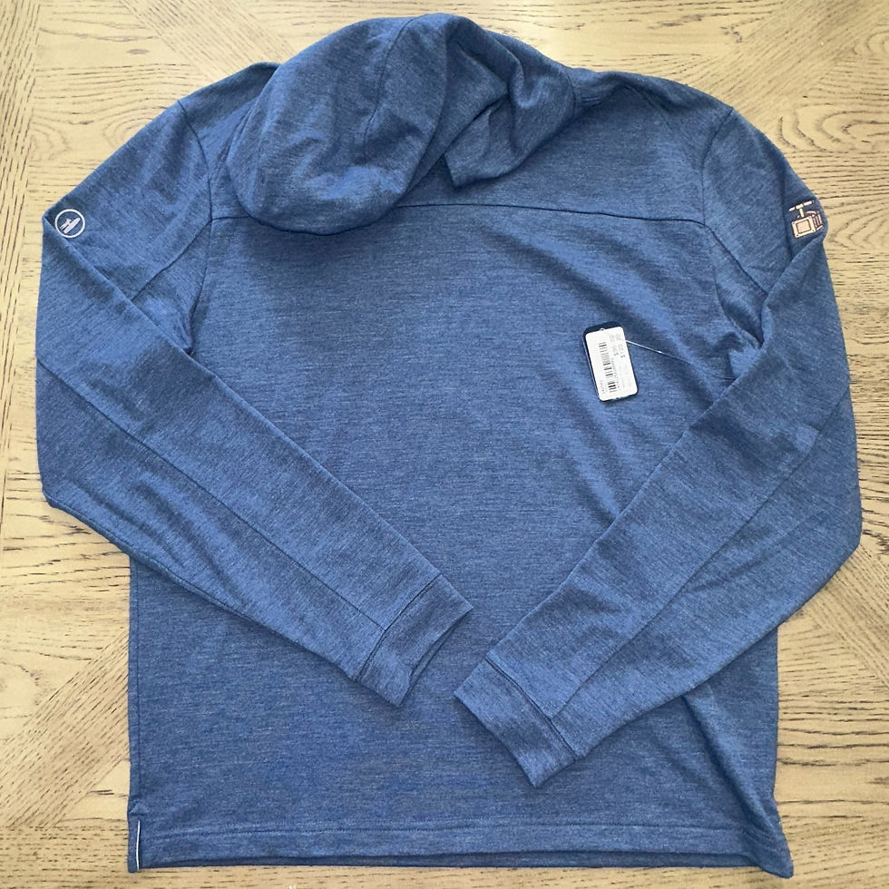 Thumbnail: johnnie-o Remmy Hoodie Pullover Blue SIZE M 866-T