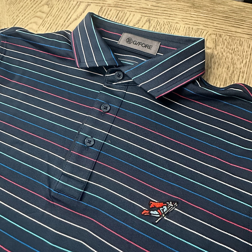 Thumbnail: G/Fore Multistripe Pique Polo Multicolor SIZE S 366-F