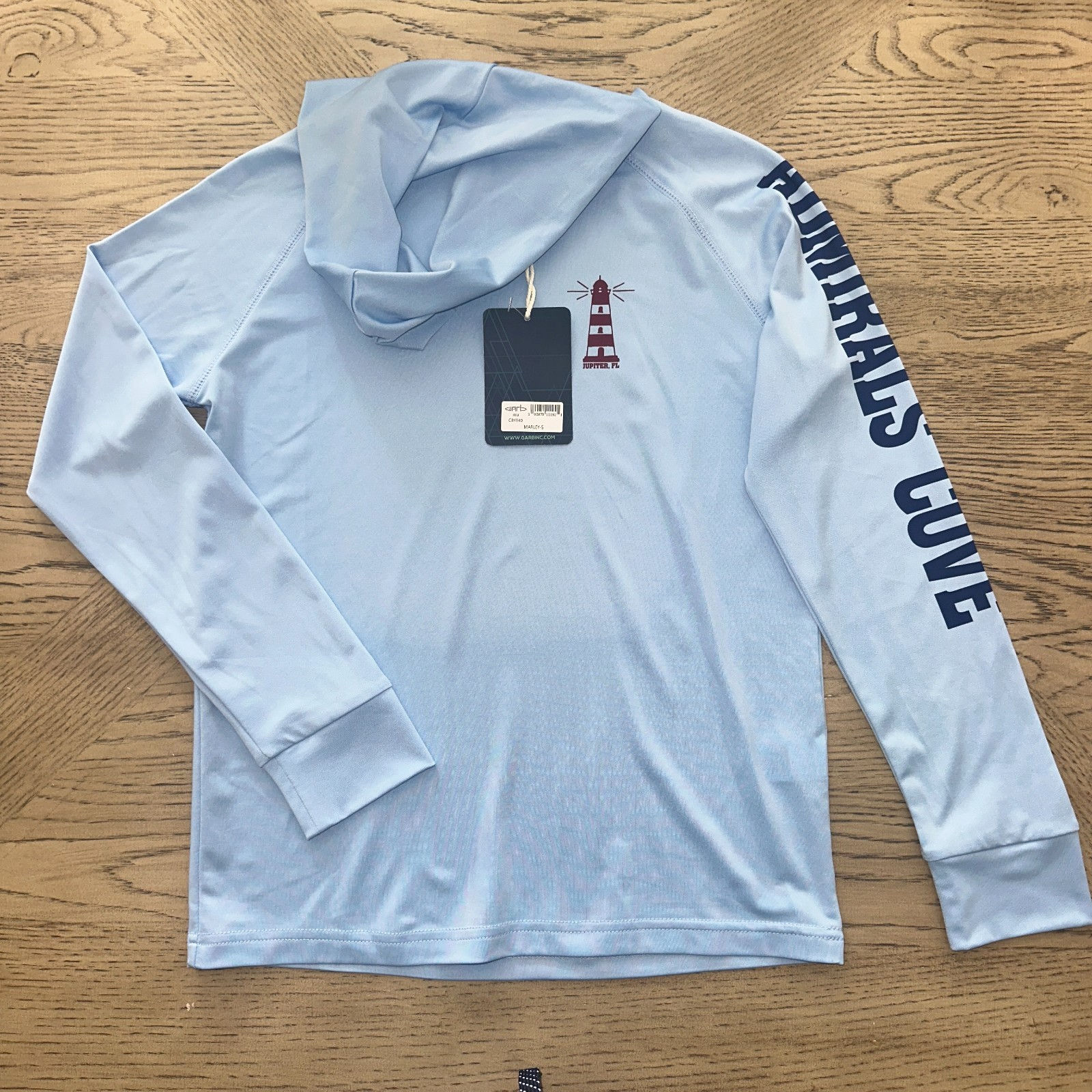 Garb Boys Sun Protection Hoodie (5-6) Blue SIZE S 1328-Boys