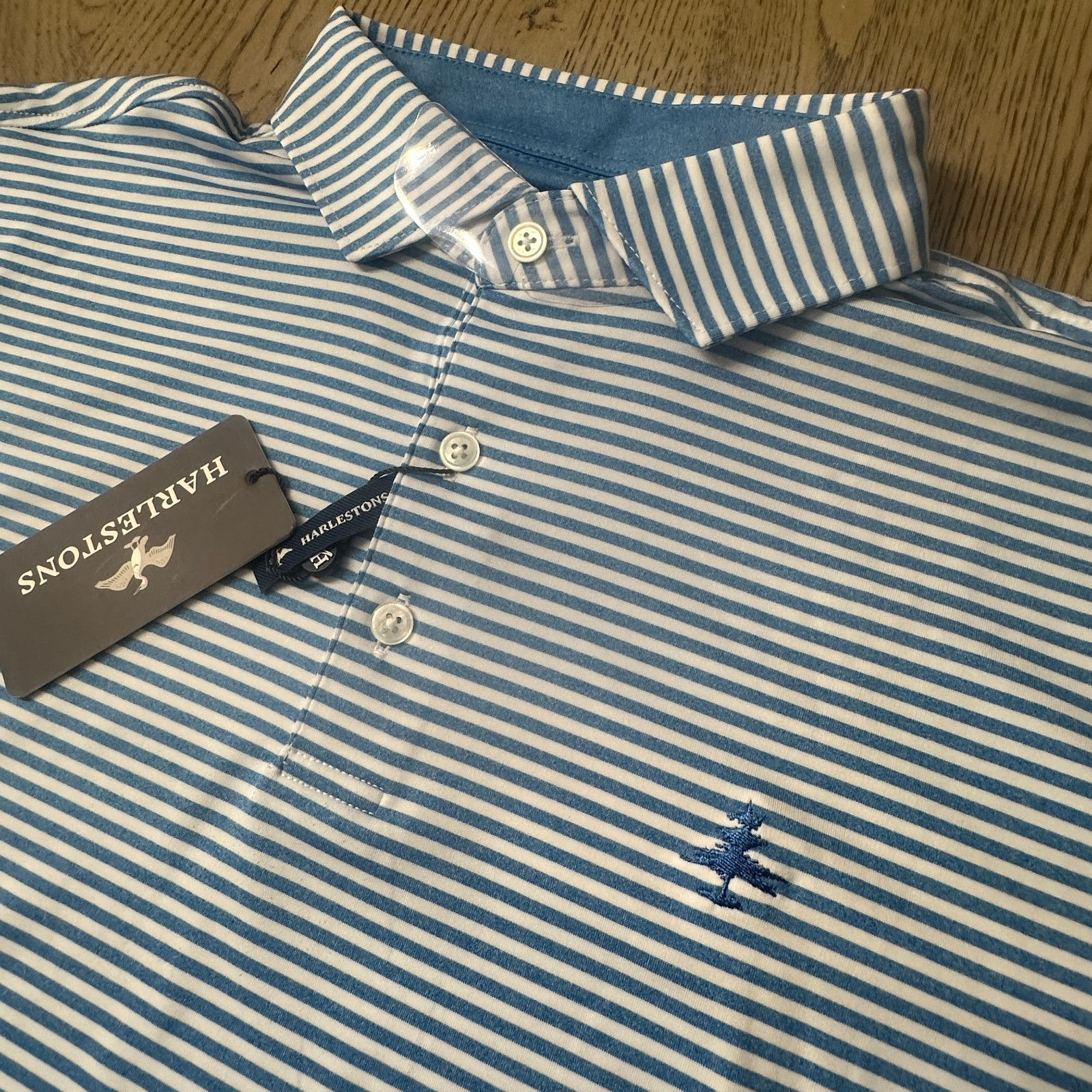 Harlestons The Waterway Polo Blue SIZE L 00486-MB3