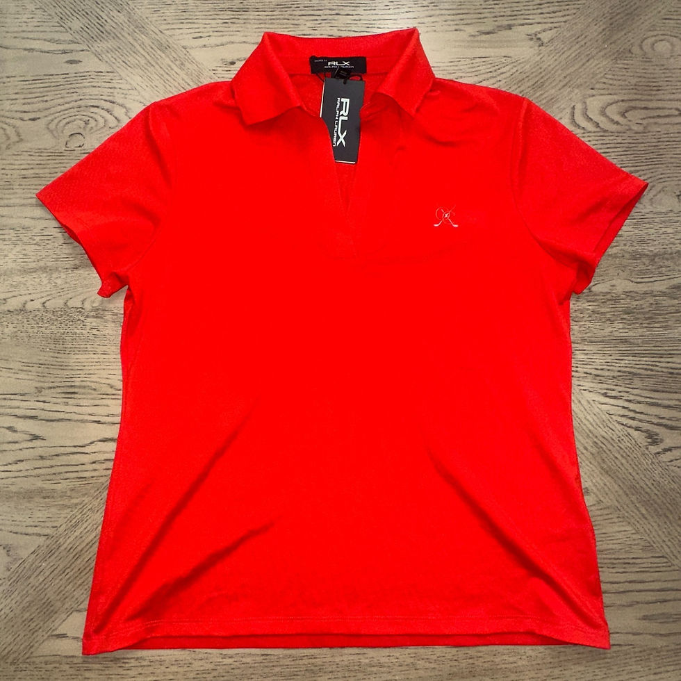 Thumbnail: Polo RLX V Neck Solid Pique Polo Red SIZE L 644-N
