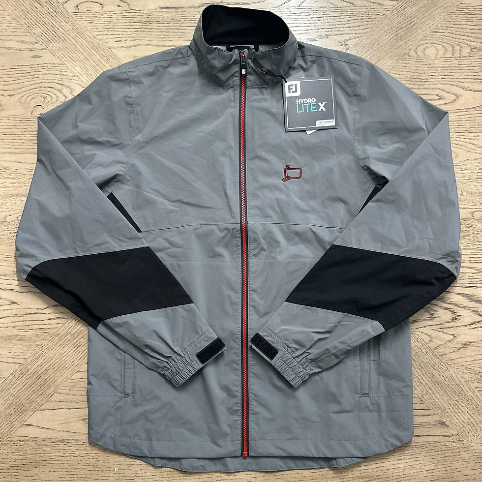 Thumbnail: Footjoy Hydrolite X L/S Full Zip Jacket Gray Black SIZE S