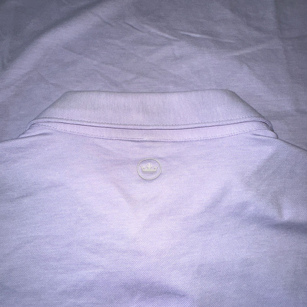 Thumbnail: Peter Millar Crown Crafted Solid Pique Polo Purple SIZE M 167-B