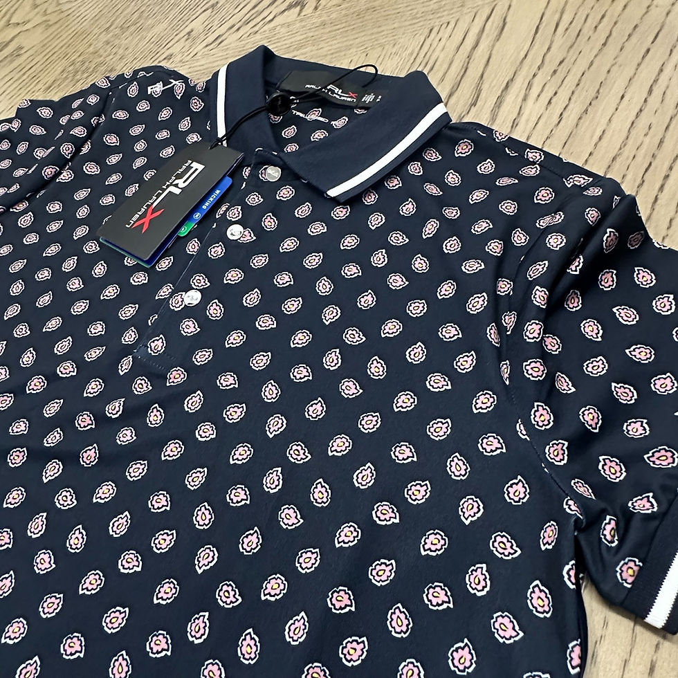 Thumbnail: Polo RLX Women's Golf 3/15 Shortsleeve Size S Navy 00531-L2