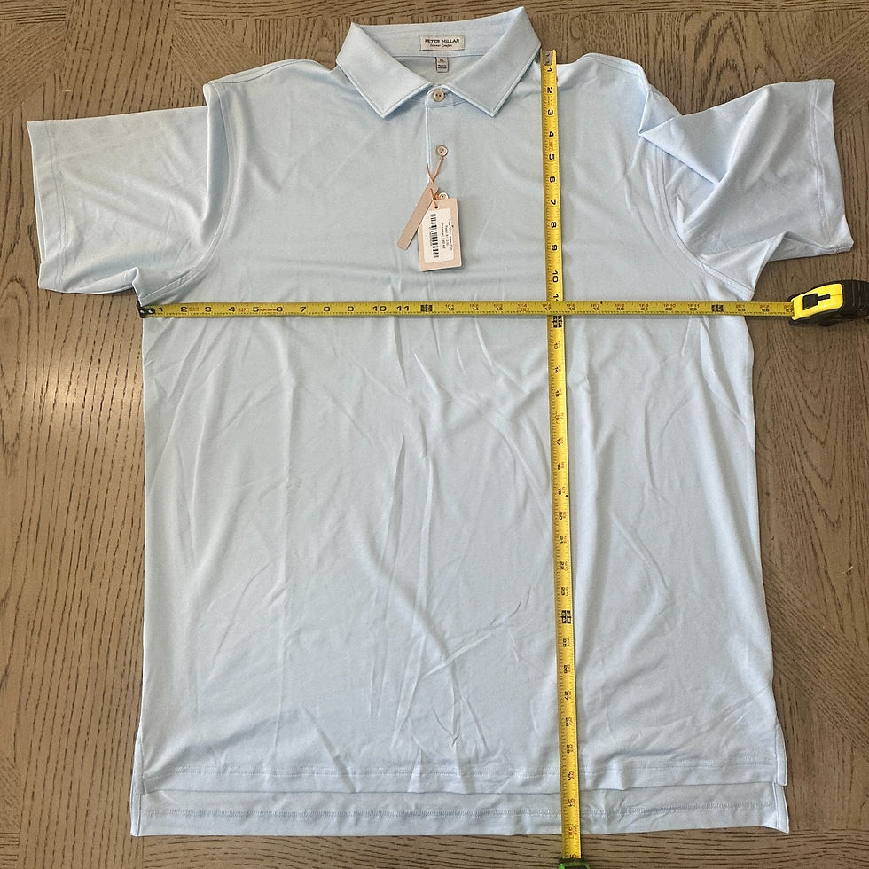 Thumbnail: Peter Millar Summer Comfort Solid Polo Size XL Light Blue 10141-MB5