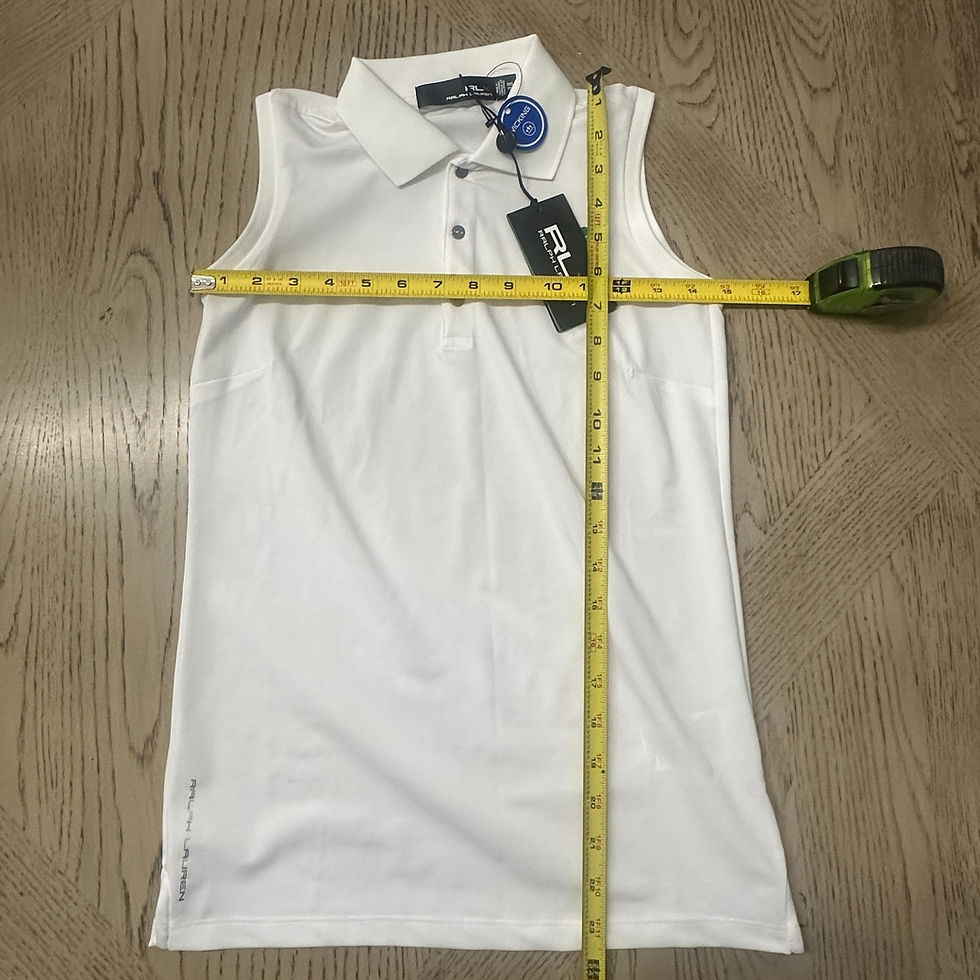 Thumbnail: Polo RLX Women's Solid Pique Sleeveless Size XS White 00604-L2
