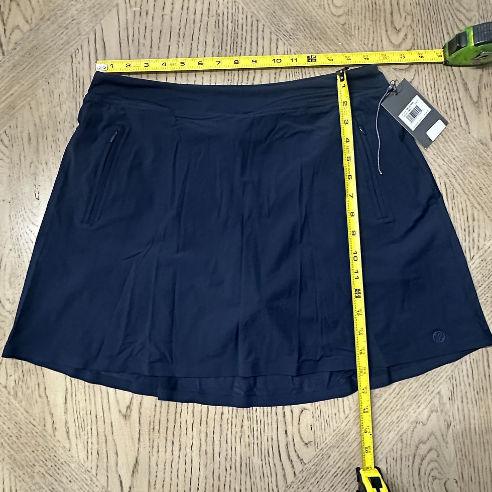 Thumbnail: G/Fore Women's A Line Skirt Size L Navy 00507-LB2