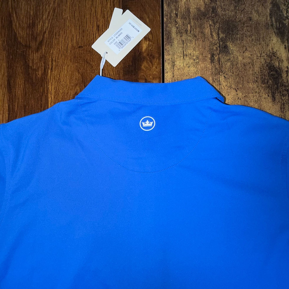 Thumbnail: Peter Millar Polyester Performance Polo Blue Size L VY-0017-AA