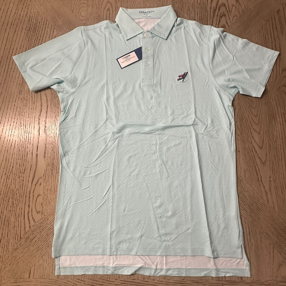 Thumbnail: B Draddy Sport Cool Moore Polo Blue SIZE S 352-F