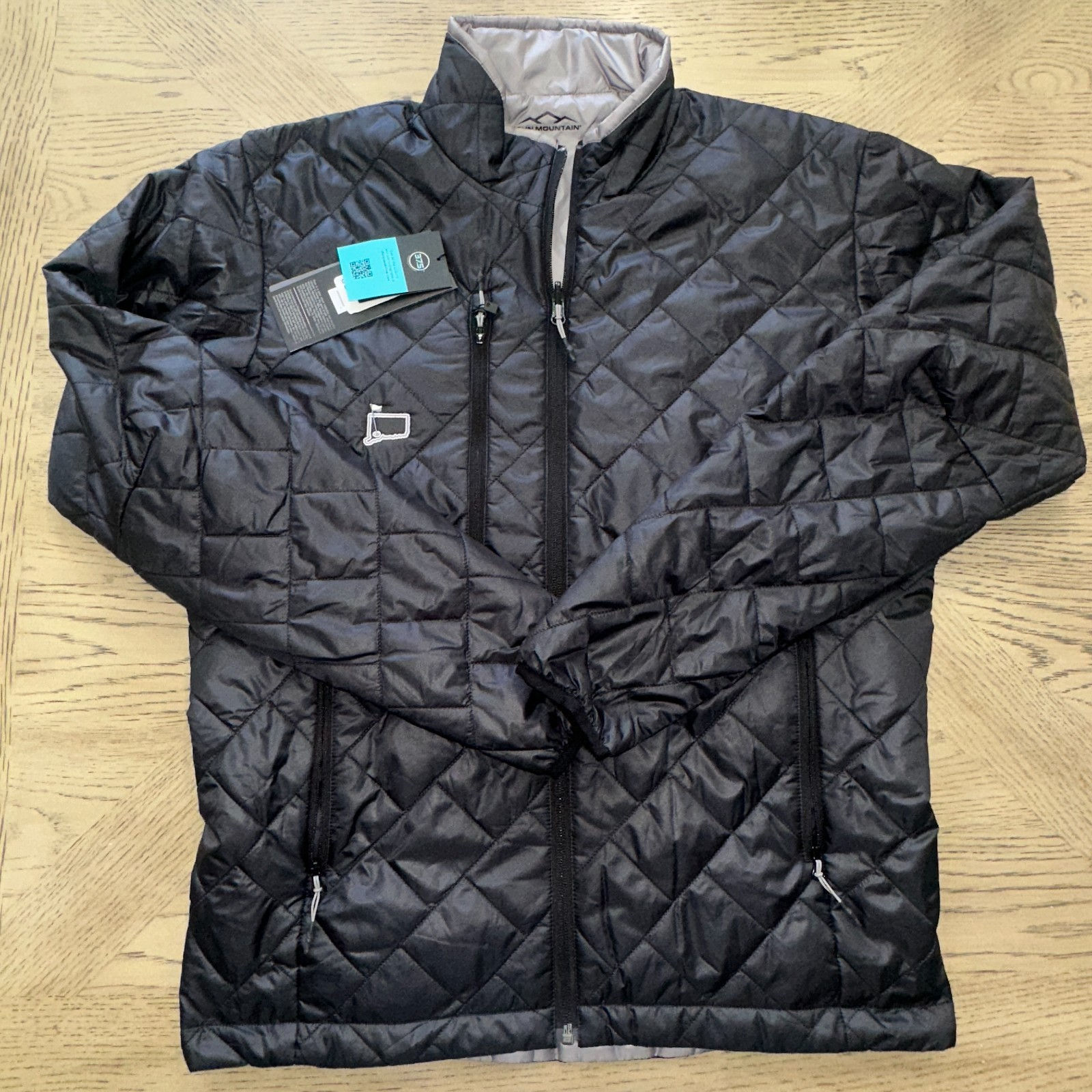 Sun Mountain Granite Full Zip Reversible Jacket Black SIZE S 879-T